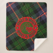 Plaid Sherpa Blanket Merry & Bright Sherpa Deken (Voorkant)