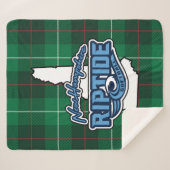 Plaid Sherpa Blanket (vert) (Devant (Horizontal))