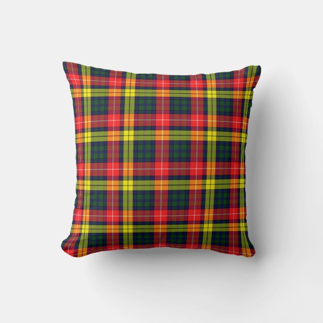 Plaid Sierkussennen Buchanan Modern Tartan Kussen (Voorkant)