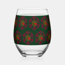 Plaid Snowflake Glassware