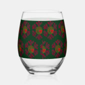 Plaid Snowflake Glassware Wijnglas Zonder Voet (Links)