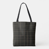 Plaid Streep met Monogram Draagtas (Achterkant)