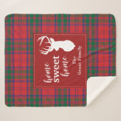 Plaid Sweet Home Tartan Clan Thompson Personnalisé (Devant (Horizontal))