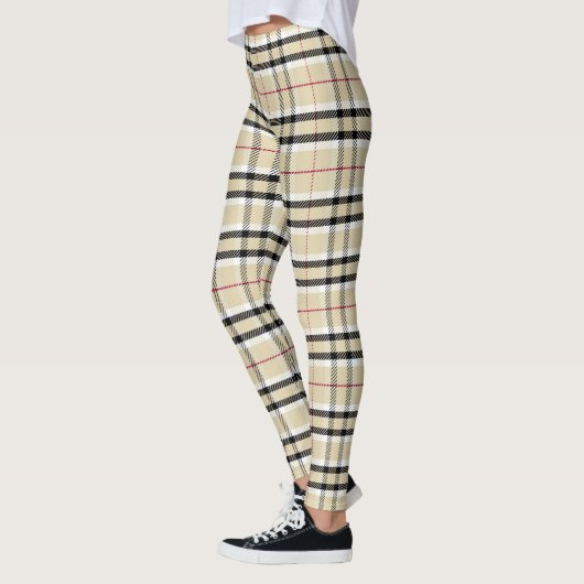 Plaid - Tan - Emo - Leggings (Gauche)