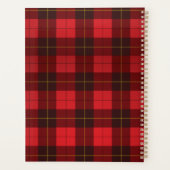 Plaid Tartan 2022 Clan Wallace À damiers rouge (Dos)