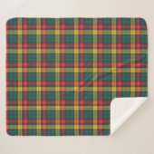 Plaid Tartan Clan Buchanan Red Yellow (Devant (Horizontal))