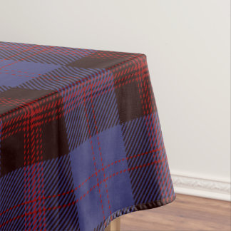  plaid tartan navy blue red  tafelkleed