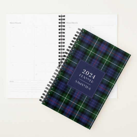 Plaid Tartan Rustic 2025 (Devant avec enveloppe)