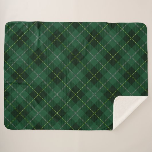 Plaid Tartan Vert (Devant (Horizontal))