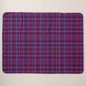 Plaid Tarten Maroon et bleu (Devant (Horizontal))