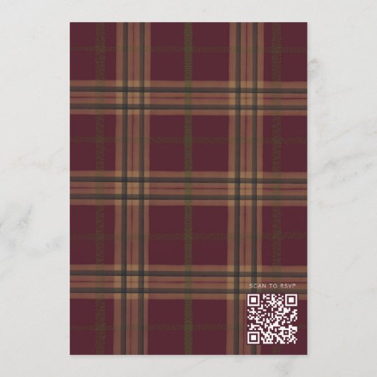 Plaid Teddy Bear Toy Car Baby Shower Invitation Kaart (Achterkant)