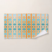 Plaid Turquoise orange (Serviette à main)