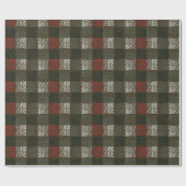Plaid van dennennaald cadeaupapier (Vlak)
