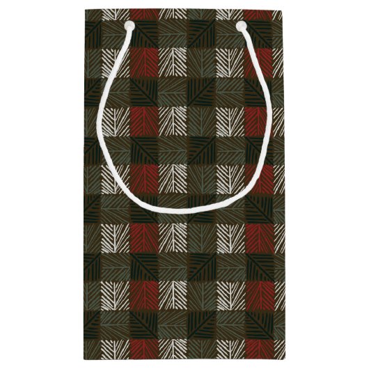 Plaid van dennennaald klein cadeauzakje (Achterkant)