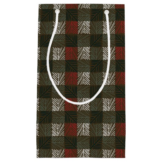 Plaid van dennennaald klein cadeauzakje (Voorkant)