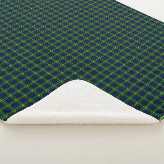 Plaid vert bleu Lamont tartan (3/4)