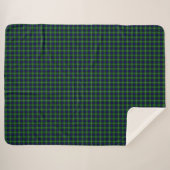 Plaid vert bleu Lamont tartan (Devant (Horizontal))