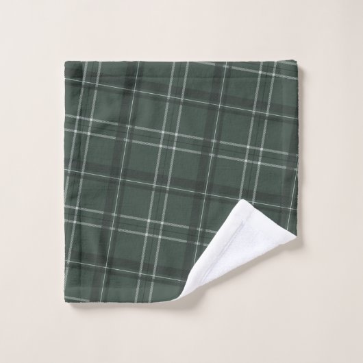 Plaid vert et vacances étoiles (Gant de toilette)