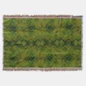 plaid vert moussu 001 Couverture de jet (Devant)