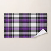 Plaid Violet Et Noir (Serviette à main)