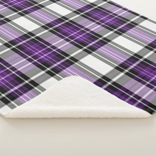 Plaid Violet Et Noir (3/4)