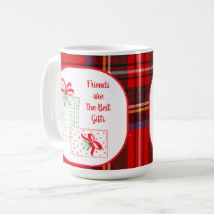 PLAID Waterverf Vakantie Vrienden zijn het beste c Koffiemok