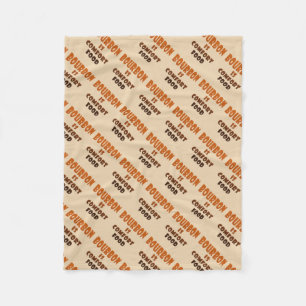 PLAIDDEKENS - BOURBON is Troostvoedsel Fleece Deken