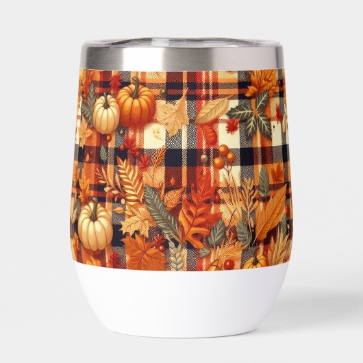 Plaids d'automne citrouille Maple Feuille (Arrière)