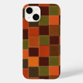 Plaids-geruite namaak patchwork Case-Mate iPhone case (Achterkant)
