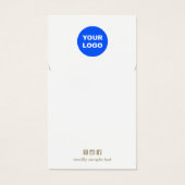 Plain Ajouter Votre Logo Collier Bracelet Carte d' (Devant)