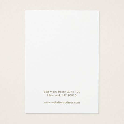 Plain Ajouter Votre Logo Collier Bracelet Carte d' (Dos)