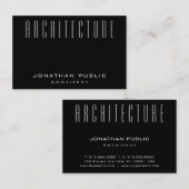 Plain Architect Modern Architectuur Elegant Luxury Visitekaartje (Voorkant / Achterkant)