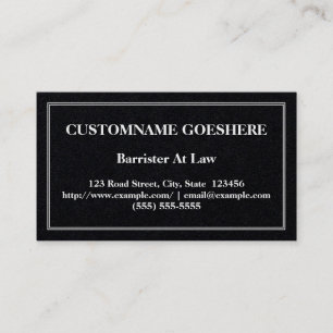 Plain Barrister bij Law Visitekaartje
