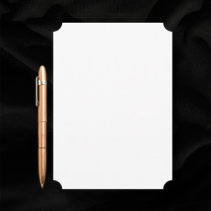 Plain Blank Witte Ticket Hoek Trouwen Kaart