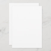 Plain Blank Witte Verjaardag Party Uitnodiging (Voorkant / Achterkant)