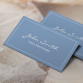 Plain Blue Family Practitioner Visitekaartje