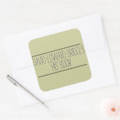 Plain Bookplaat Vierkante Sticker (Envelop)