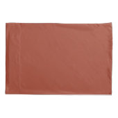 Plain Brick Red Kussensloop (Achterkant)