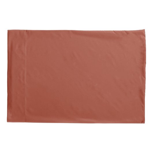 Plain Brick Red Kussensloop (Achterkant)