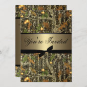 Plain Camo Wedding Invitation Kaart (Voorkant / Achterkant)
