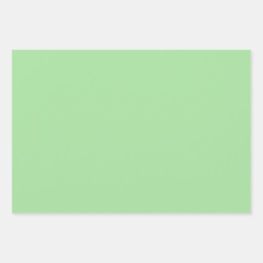 Plain Celadon Apple Cambridge Groene tinten 3 tint Inpakpapier Vel (Voorkant 2)