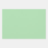 Plain Celadon Apple Cambridge Groene tinten 3 tint Inpakpapier Vel (Voorkant)