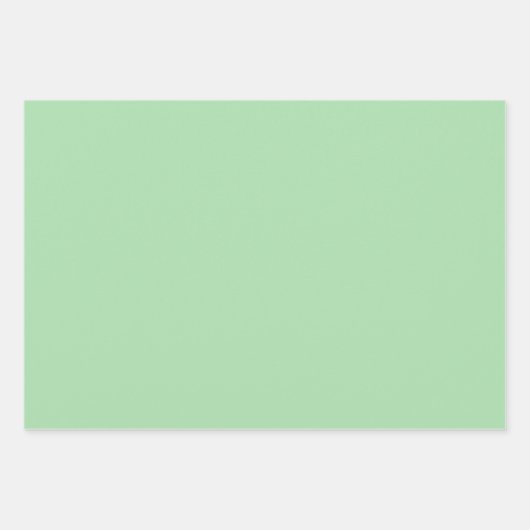 Plain Celadon Apple Cambridge Groene tinten 3 tint Inpakpapier Vel (Voorkant)