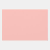 Plain Classic Bubble Gum Meloen Roze tinten 3 tint Inpakpapier Vel (Voorkant 3)