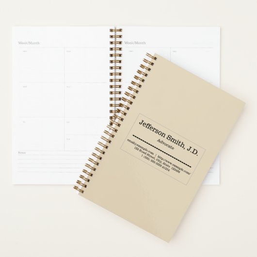 Plain & Clean Advocate Planner (Display)