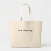Plain Clothes Cop Canvas tas (Voorkant)