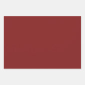 Plain Crimson Mordant Spirit Maroon Shades 3 Tones Inpakpapier Vel (Voorkant 3)