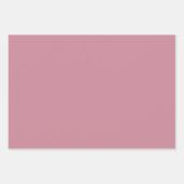 Plain Crimson Puce Strawberry Pink Shades 3 Tones Inpakpapier Vel (Voorkant 2)