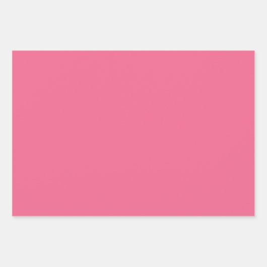 Plain Crimson Puce Strawberry Pink Shades 3 Tones Inpakpapier Vel (Voorkant)