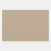 Plain Dull Desert Moss Bruine tinten 3 tinten Inpakpapier Vel (Voorkant)